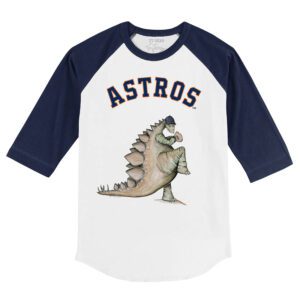 Houston Astros Stega 3/4 Navy Blue Sleeve Raglan Shirt