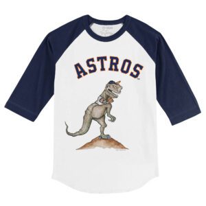 Houston Astros TT Rex 3/4 Navy Blue Sleeve Raglan Shirt