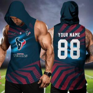 Houston Texans NFL Hoodie Tank Top Workout Outfit WHT1203