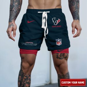 Houston Texans NFL Personalized Double Layer Shorts For Fans WDS1075