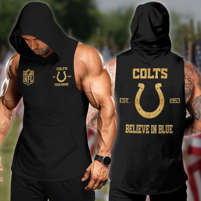 Indianapolis Colts NFL Hoodie Tanktop Custom Your Name WHT1013