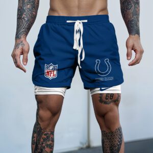 Indianapolis Colts NFL Personalized Double Layer Shorts WDS1107