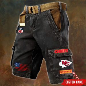 Kansas City Chiefs NFL Personalized Pocket Print Cargo Shorts V2 Perfect Gift For Fans MCS1116