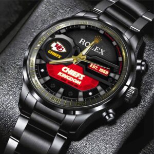Kansas City Chiefs x Rolex Black Stainless Steel Watch GUD1265