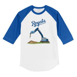 Kansas City Royals Excavator 3/4 Royal Blue Sleeve Raglan Shirt