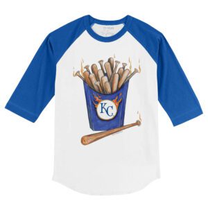Kansas City Royals Hot Bats 3/4 Royal Blue Sleeve Raglan Shirt