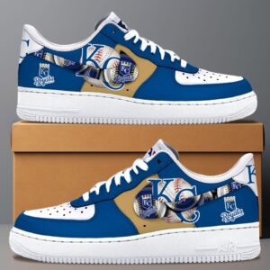 Kansas City Royals MLB Team Logo Fan Air Force 1 Shoes WMA1126