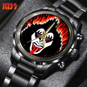 Kiss Band Black Stainless Steel Watch GUD1279