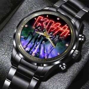 Kiss Band Black Stainless Steel Watch GUD1295