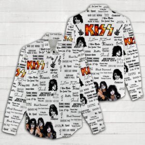 Kiss Band Women Casual Shirt 3D Linen Shirt GWS1224