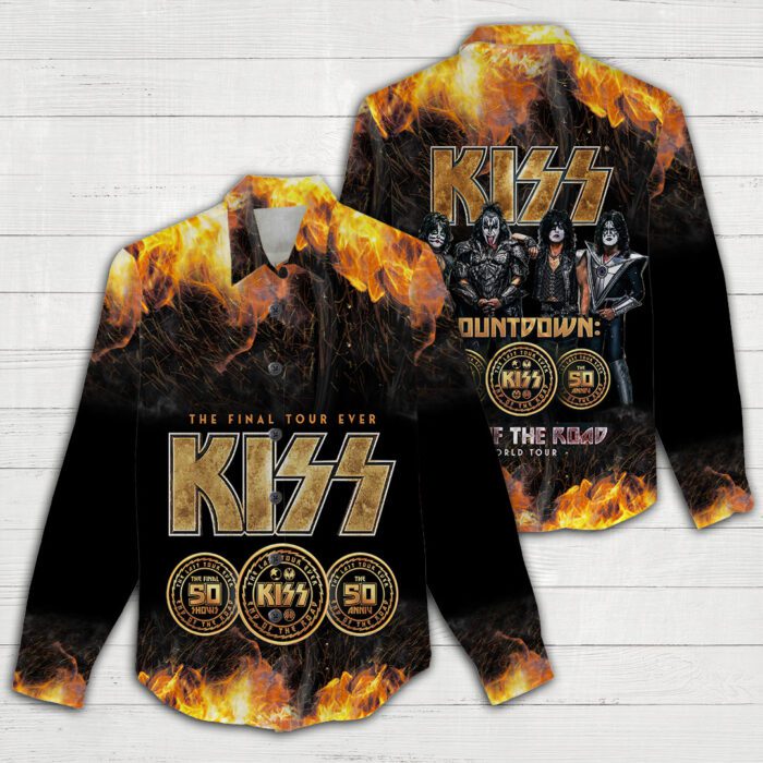 Kiss Band Women Casual Shirt 3D Linen Shirt GWS1228