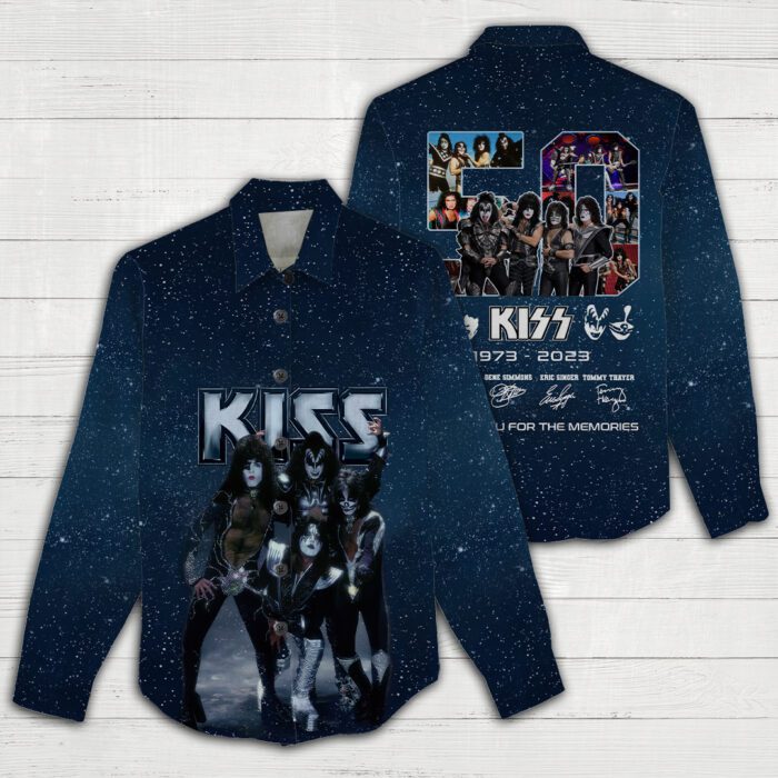 Kiss Band Women Casual Shirt 3D Linen Shirt GWS1230