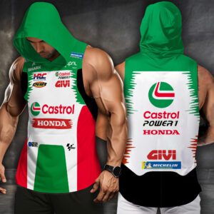 LCR Honda Team Men Workout Hoodie Tank Tops WHT1538