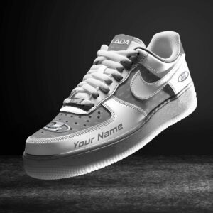 Lada Grey Air Force 1 Sneakers AF1 Limited Shoes For Cars Fan LAF2687
