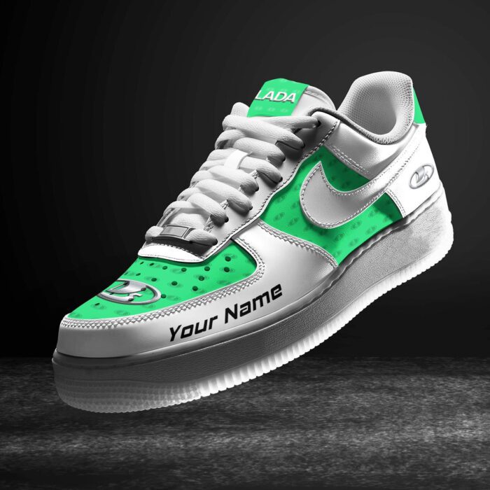 Lada Light Green Air Force 1 Sneakers AF1 Limited Shoes For Cars Fan LAF2682