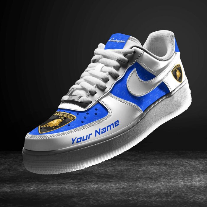 Lamborghini Blue Air Force 1 Sneakers AF1 Limited Shoes For Cars Fan LAF2220