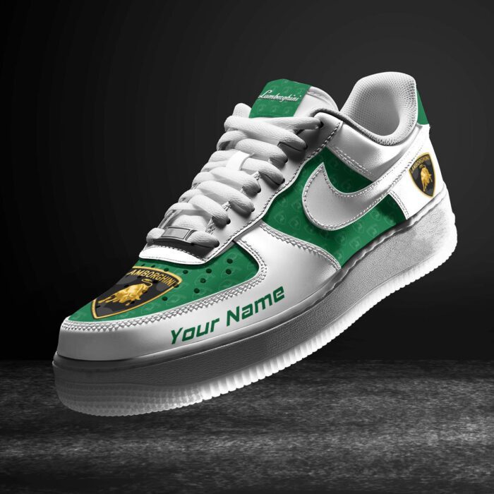 Lamborghini Green Air Force 1 Sneakers AF1 Limited Shoes For Cars Fan LAF2221
