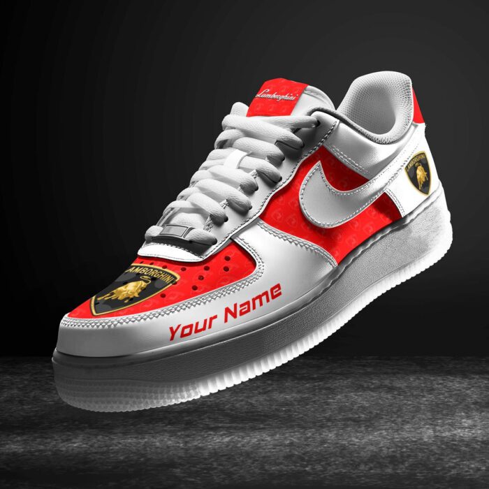 Lamborghini Red Air Force 1 Sneakers AF1 Limited Shoes For Cars Fan LAF2223