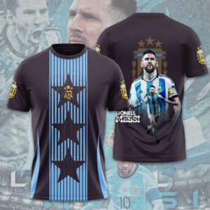 Lionel Messi x Argentina National Football Team 3D Unisex T-Shirt GUD1345