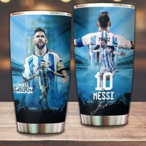 Lionel Messi x Argentina National Football Team Stainless Steel Tumbler GUD1246
