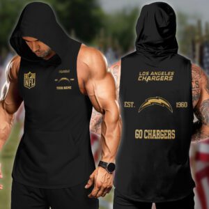 Los Angeles Chargers NFL Hoodie Tanktop Custom Your Name WHT1018