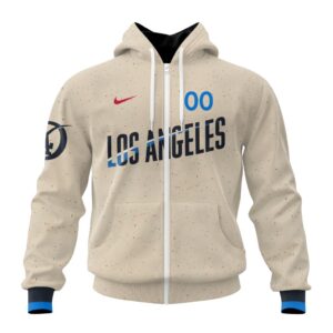 Los Angeles Dodgers MLB Personalized 2024 City Connect 3D Zip Hoodie CCN1040