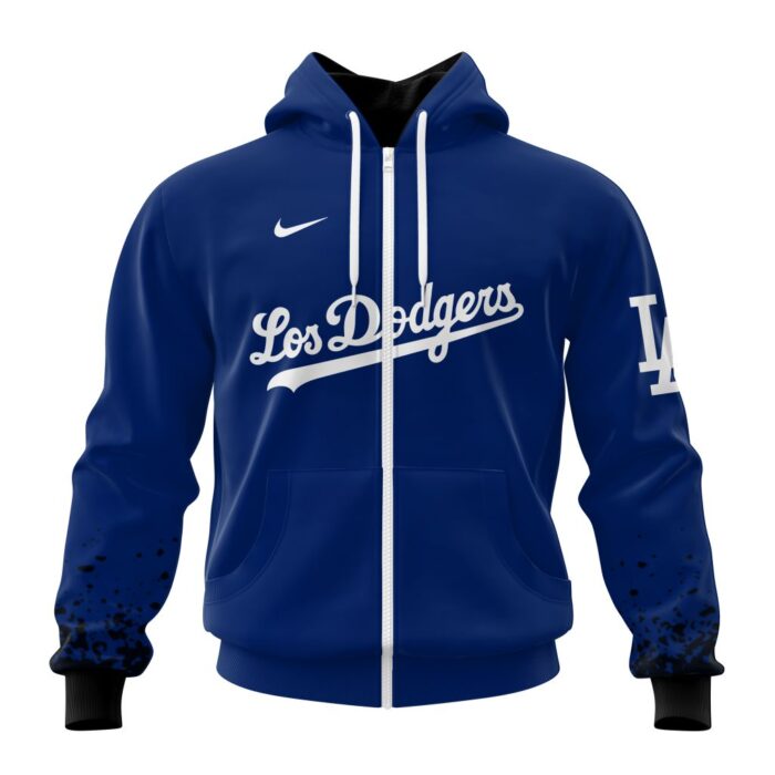 Los Angeles Dodgers MLB Personalized 2024 City Connect 3D Zip Hoodie CCN1041