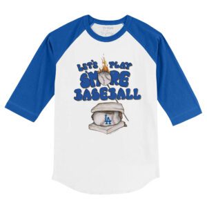 Los Angeles Dodgers S'mores 3/4 Royal Blue Sleeve Raglan Shirt
