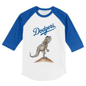 Los Angeles Dodgers TT Rex 3/4 Royal Blue Sleeve Raglan Shirt