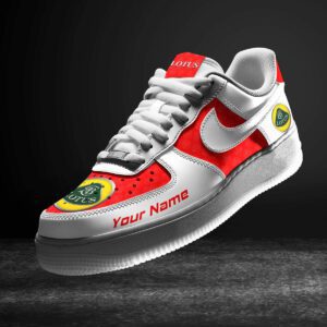 Lotus Red Air Force 1 Sneakers AF1 Limited Shoes For Cars Fan LAF2803