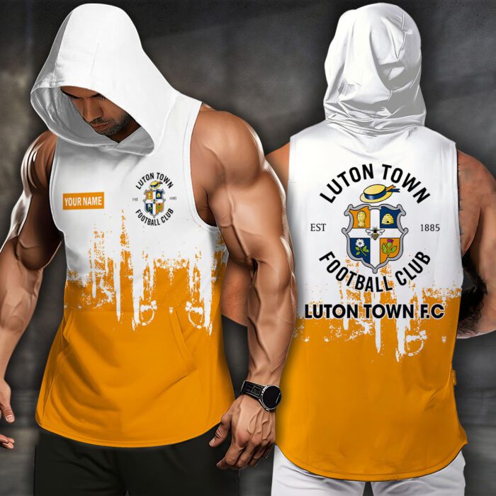 Luton Town F.C Men Workout Hoodie Tank Tops WHT1587