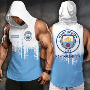 Manchester City F.C Men Workout Hoodie Tank Tops WHT1582