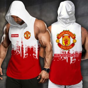 Manchester United Men Workout Hoodie Tank Tops WHT1595