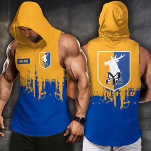 Mansfield Town Men Workout Hoodie Tank Tops WHT1524