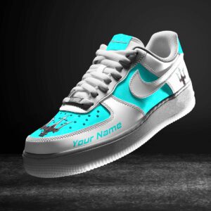 Maserati Cyan Air Force 1 Sneakers AF1 Limited Shoes For Cars Fan LAF2548