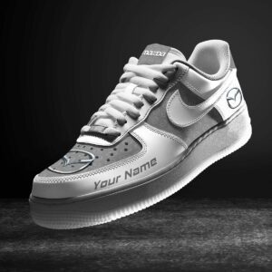 Mazda Grey Air Force 1 Sneakers AF1 Limited Shoes For Cars Fan LAF2647