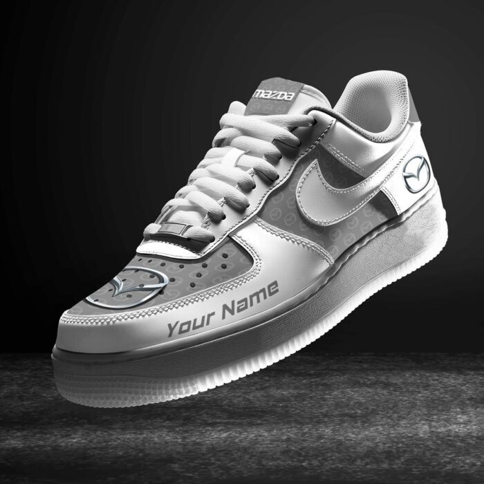 Mazda Grey Air Force 1 Sneakers AF1 Limited Shoes For Cars Fan LAF2647