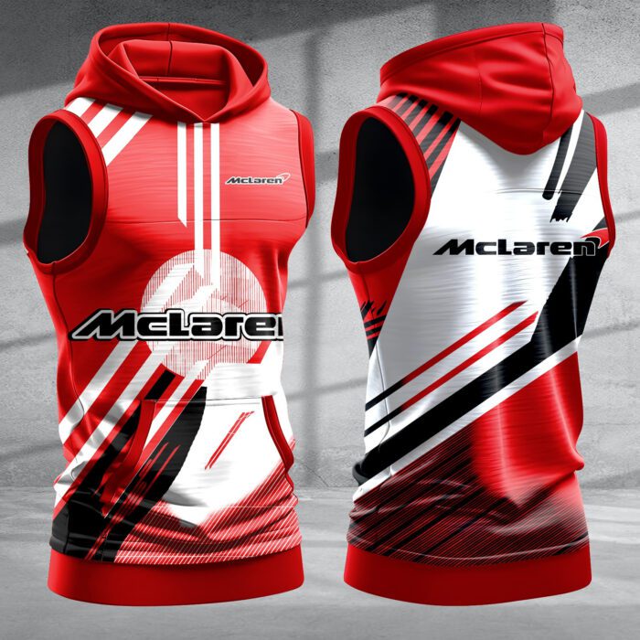 McLaren Men Workout Hoodie Tank Tops WHT1447