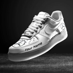 Mercedes-Benz White Air Force 1 Sneakers AF1 Limited Shoes For Cars Fan LAF2079