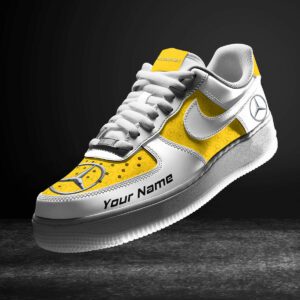 Mercedes-Benz Yellow Air Force 1 Sneakers AF1 Limited Shoes For Cars Fan LAF2074