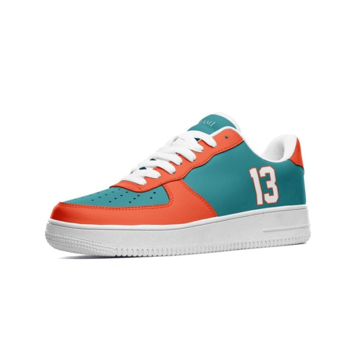 Miami Dolphins Air Force 1 Sneakers AF1 Shoes EAF1036