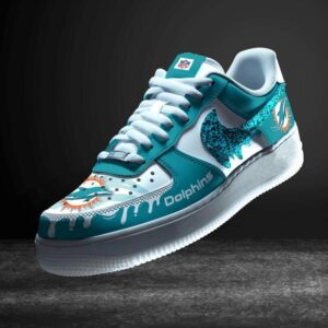 Miami Dolphins NFL Air Force Sneakers AF1 Limited Shoes For Fan WMA1293