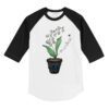 Miami Marlins Ladybug 3/4 Black Sleeve Raglan Shirt