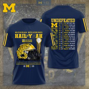 Michigan Wolverines Football 3D Unisex T-Shirt GUD1349