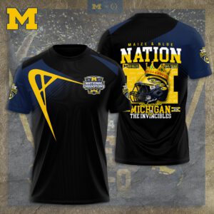 Michigan Wolverines Football 3D Unisex T-Shirt GUD1356