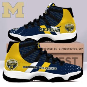 Michigan Wolverines Football Jordan 11 Sneaker  GSS1062