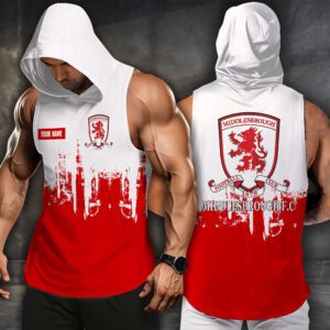 Middlesbrough F.C Men Workout Hoodie Tank Tops WHT1484