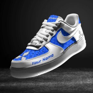 Mitsubishi Blue Air Force 1 Sneakers AF1 Limited Shoes For Cars Fan LAF2710