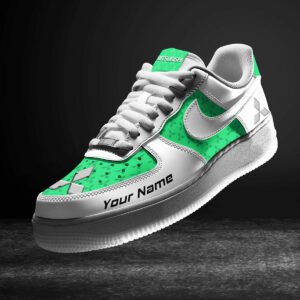 Mitsubishi Light Green Air Force 1 Sneakers AF1 Limited Shoes For Cars Fan LAF2712