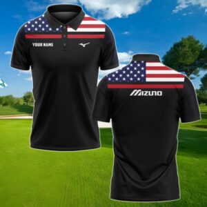 Mizuno Golf Polo Shirt US FLag Custom Collection